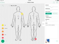 Massage Therapy app tablet